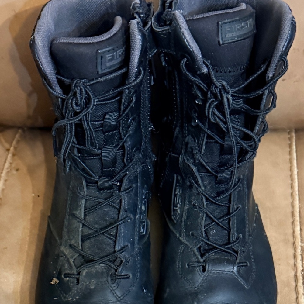 First Black Combat Boots - Picture 2 of 8